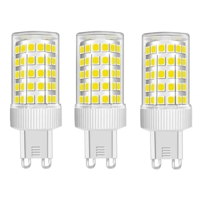 Afbeelding van Jiotouhu G9 LED lamp, 10W, Vervangt 100W halogeen, Koel wit 6000K, 220V, 1000LM, Geen flikkering, Niet dimbaar, Voor kroonluchters, Plafondlampen, Wandlampen,Set van 3