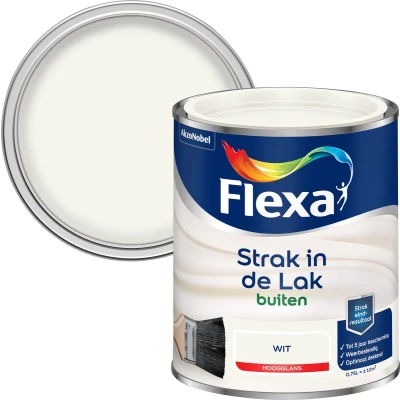 Afbeelding van Flexa Hoogglans wit 750ml