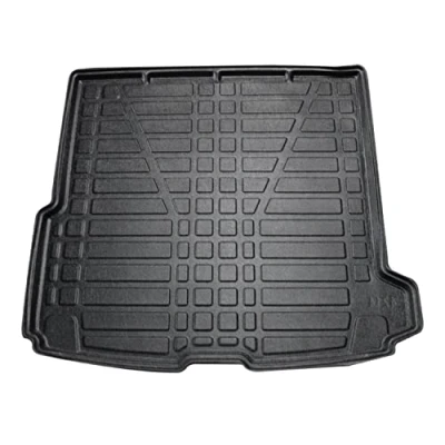 Afbeelding van Kofferbakmat voor de kofferbak, compatibel met Volvo V60 2017 2022, 3D pasvorm, hoge rand, antislipmat, TPE mat, kofferbakmat, allweather zwart