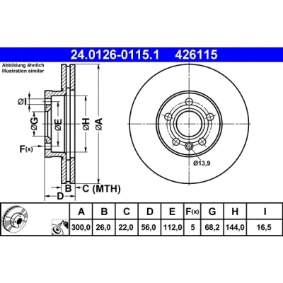 Afbeelding van Ate Remschijf 24.0126 0115.1