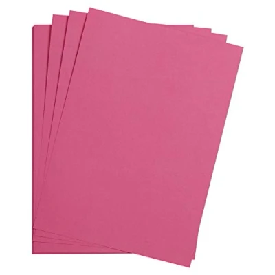 Afbeelding van Clairefontaine Ref 975260C Maya glad gekleurde tekenkaart (verpakking van 25 vellen) 185gsm A4 (29,7 x 21cm) Intensieve roze kleur Diep geverfd, zuurvrij, pH neutraal