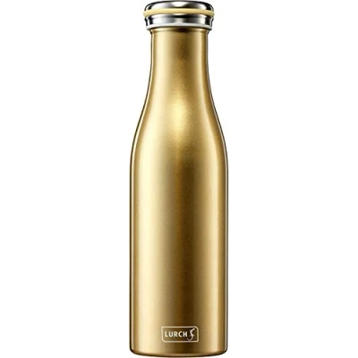 Afbeelding van Lurch 240853 Thermosfles/thermosfles voor warme en koude dranken van dubbelwandig roestvrij staal, 0,5 l, goud metallic