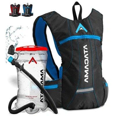 Afbeelding van Atacama Drinkrugzak looprugzak fietsrugzak rugzak vak voor drinkzak 2L (blauw (incl. drinkzak))