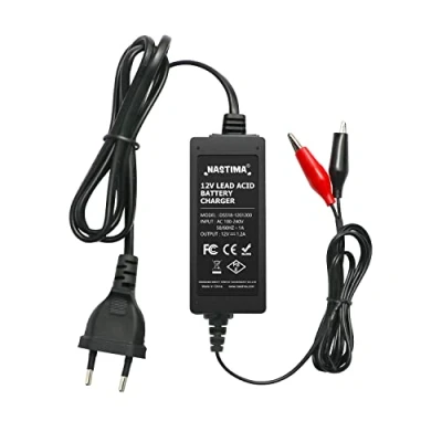 Afbeelding van NASTIMA 12 V 1200 mA verzegelde loodzuur acculader (SLA) met meervoudige bescherming tegen kortsluiting en overbelasting, voor accuauto&#039;s, motorfietsen, elektrische voertuigen,