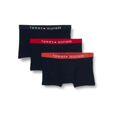 Afbeelding van Tommy Hilfiger Trunk 3 PACK Onderbroeken, Heren, Maat: Small, Terra red/red/desert sky
