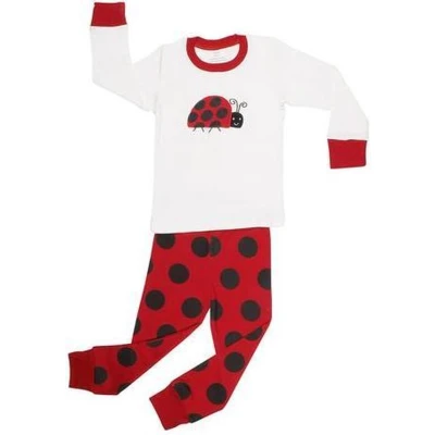 Afbeelding van Elowel Meisjes Lieveheersbeestje Pyjama set 100% katoen (maat 110/5 jaar)