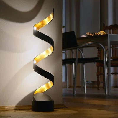 Afbeelding van ECO Light LED HELIX L4 NER tafellamp 12 W Goud, Zwart