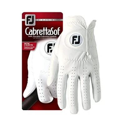 Afbeelding van Footjoy CabrettaSof Handschoen, heren, wit, Cadet, links, hand/L
