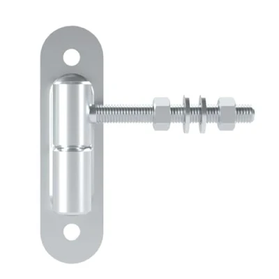 Afbeelding van SOTECH poortscharnier Ø 24 mm M12 x 96 belastbaarheid 150 kg/stuk met opschroefplaat verzinkt stalen deurscharnier ophangscharnier