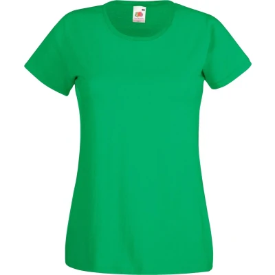 Afbeelding van Fruit Of The Loom Dames / Vrouwen Damens Fit Valueweight T shirt met korte mouwen (Kelly Groen)