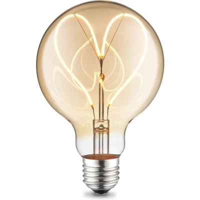 Afbeelding van Home Sweet dimbare LED Globe Heart E27 G95 4W 280lm 2700K Goud