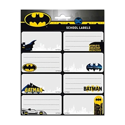 Afbeelding van Dc Comics Etiketten Batman Zelfklevend Grijs/zwart 16 Stuks