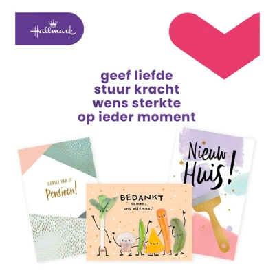 Afbeelding van Wenskaart Hallmark navulset diversen 12 kaarten