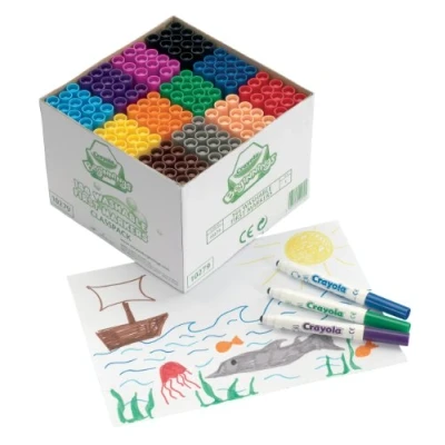 Afbeelding van CRAYOLA MyFirst Wasbare Markers Verschillende kleuren (Pack van 144) Perfect voor schoolklaslokalen