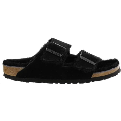 Afbeelding van Birkenstock Arizona Pantoffels, Maat: 37, Black Veloursleer