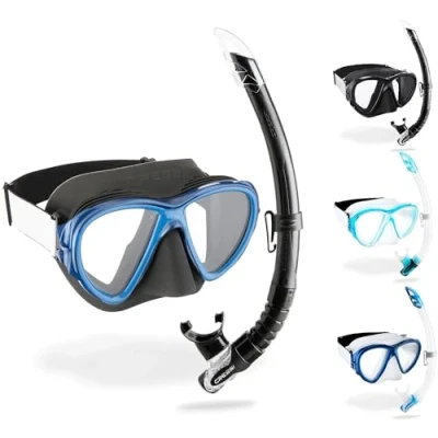 Afbeelding van Cressi FIJI GAMMA snorkelset Zwart Blauw