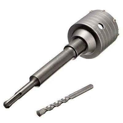 Afbeelding van Holle boorkroon, kern boor kroon set SDS Plus 30 160 mm diameter compleet voor hamer 130 (14 snijkanten) 120
