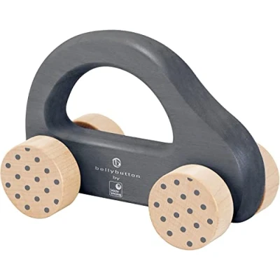 Afbeelding van Selecta Houten Duwauto Bellybutton Grijs 10 cm 64004