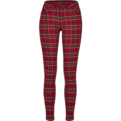 Afbeelding van Urban Classics Broek, Dames, Maat: 30, Red/blk