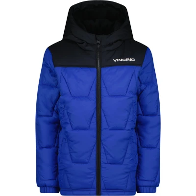 Afbeelding van Vingino gewatteerde winterjas Tjay hardblauw/zwart