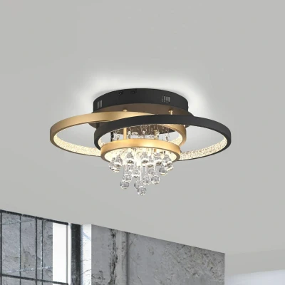 Afbeelding van Paul Neuhaus LED plafondlamp Rotazo, glas, CCT, dimbaar