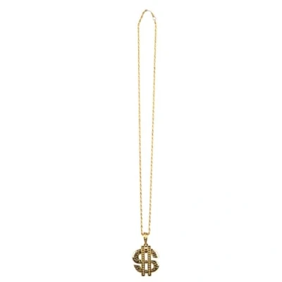 Afbeelding van Boland Ketting Dollar (5.5 cm) Goud Volwassenen Unisex Pooier Gangster Maffia Pimp