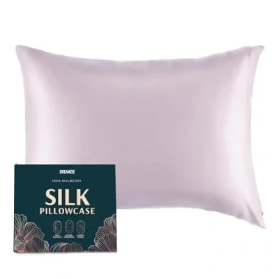 Afbeelding van DREAMZIE zijden kussensloop 100% natuurlijke moerbeizijde voor haar en huid 19 mm zijde aan beide 1 eenheid Lila 50x70 cm