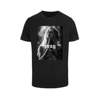 Afbeelding van Mister Tee Praying GIRL Tshirt print, Heren, Maat: XL, Black