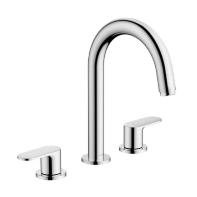 Afbeelding van Hansgrohe Vernis Blend 3 gats wastafelmengkraan pop up trekwaste