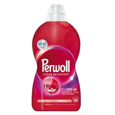Afbeelding van Perwoll Renew Color &amp; Fiber Vloeibaar Wasmiddel (Kleur, 2.0 Liter 40 Lading) Nieuw? Nee, gewassen met
