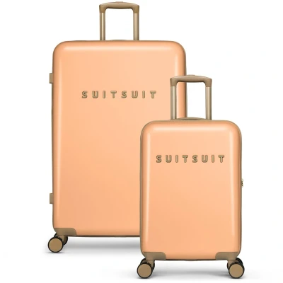 Afbeelding van SUITSUIT Fusion Kofferset 2 delig Handbagage 55cm Ruimbagage koffer 76cm TSA Slot Oranje