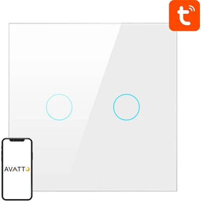 Afbeelding van AVATTO ZTS02 EU przełącznik Zigbee, biały (2 krotny)