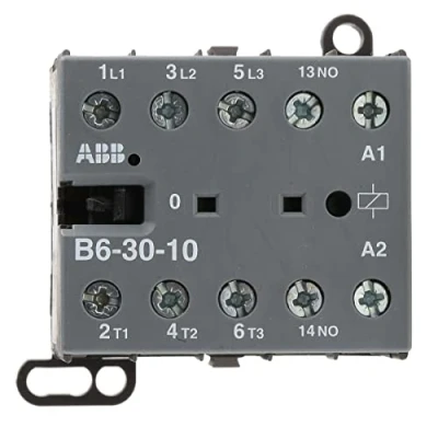 Afbeelding van Abb mini magneetschakelaar 4kw 400vac 3 p spoelcode 0 1 hulpcontact 1no b 6 30 10 24v 40 450hz gjl1211001r0101