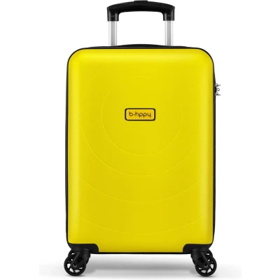 Afbeelding van BHPPY Handbagage koffer 4 wielen Lichtgewicht Geel (55 cm)