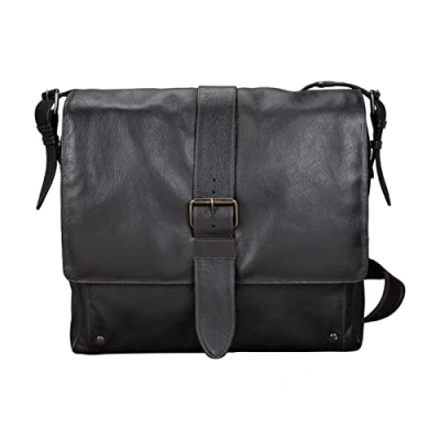 Afbeelding van Pride and Soul FB1047134 fixbag schoudertas NEO met Klickfix adapterplaat voor fiets, laptoptas 12 inch notebooks, van echt leer, tas ca. 32 x 34 13 cm, donkerbruin
