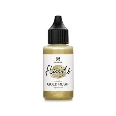 Afbeelding van 30 ml Fluids Alcohol inkt GOLD RUSH, alcoholische voor Fluid Art, Resin Art en epoxy hars, GOUD