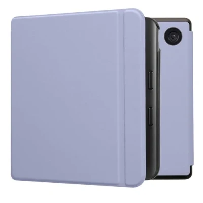 Afbeelding van kwmobile E reader hoesje geschikt voor Kobo Libra Colour hoes flip case met magnetische sluiting Ereader cover in lavendel