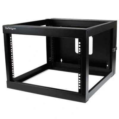 Afbeelding van 6U 22Inch Diep Scharnierend Open Frame Serverrack Wandmontage