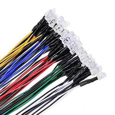 Afbeelding van YIXISI 50 Stuks Voorbedrade LED, 5mm Diode Lamp, 12V Voorbedraad Licht (10 per Kleur)