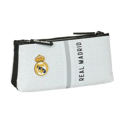 Afbeelding van Real Madrid 1. Team 24/25 Toilettas voor kinderen, met eenvoudige ritssluiting, ideaal kinderen van verschillende leeftijden, comfortabel en veelzijdig, kwaliteit duurzaamheid, 22 x 8 10 cm,