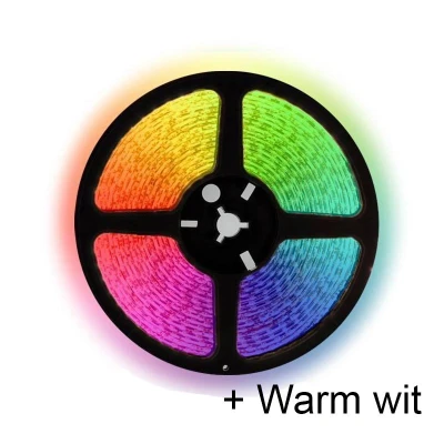 Afbeelding van 5 meter RGBW (Warm wit) led strip 60Leds/m 12V