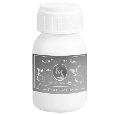 Afbeelding van 100 g Etching Cream for Glass, Pasta Kan worden gebruikt op verschillende oppervlakken, inclusief glas, keramiek, metaal en meer. het is perfect voor maken van populaire ontwerpen