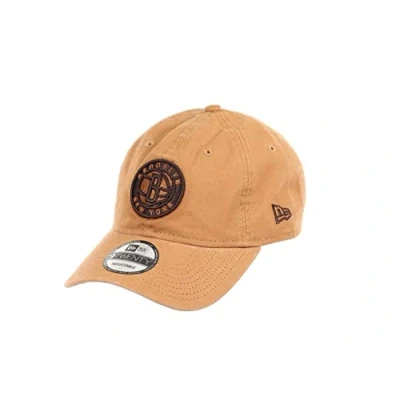 Afbeelding van New Era Brooklyn Nets NBA Team Brown 9Twenty Unstructured Strapback Cap One Size
