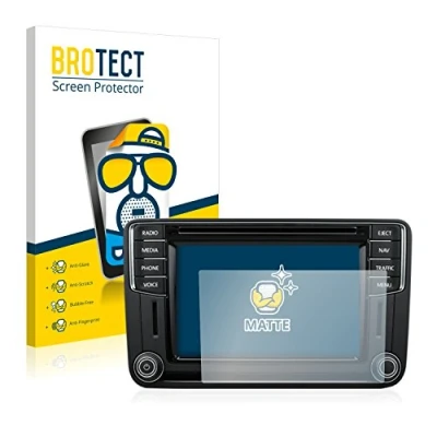 Afbeelding van BROTECT (2 Stuks) Antireflecterende Beschermfolie voor Volkswagen T6 2016 Discover Media Plus Anti Glare Screen Protector, Mat, Ontspiegelend