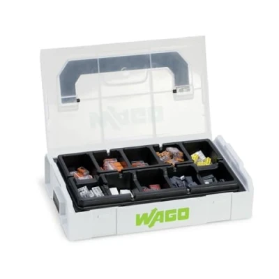 Afbeelding van WAGO Originele set, L Boxx Mini, verbindingsklemmen met hendel, blikklemmen, 887 950 (146 delen),lichtgrijs