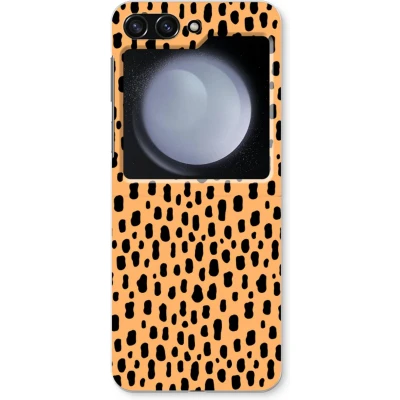Afbeelding van Case Company® hoesje geschikt voor Samsung Galaxy Z Flip5 Panter Soft Cover Telefoonhoesje Bescherming aan alle Kanten en Schermrand