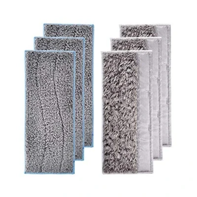 Afbeelding van WuYan 6 stuks wasbare dweilpads voor IRobot Braava Jet M6, inclusief 3 natte en droog dweilen pads