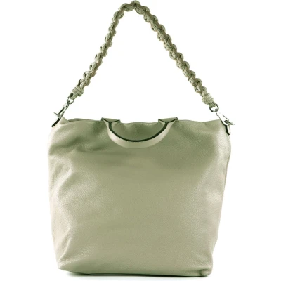 Afbeelding van abro Leren Shopper Schoudertas Leather Dalia Bucket Kaia Big Sahara Beige