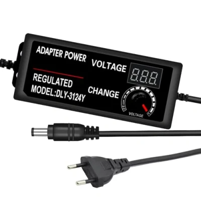 Afbeelding van GERUI Dianyuanshipeiqi 1 3 12 V instelbare voedingsadapter, 60 W, regelbare voeding, 5 A adapter, met led display, AC DC voor LCD monitor, motor, router, camera enz.,