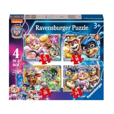 Afbeelding van Ravensburger Puzzel: Paw Patrol, puzzel vanaf 3 jaar, kinderpuzzel kinderpuzzel, puzzel, cadeau voor kinderen van Jigsaw, 4 puzzels in 1